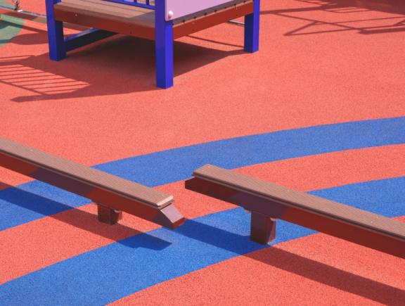 Pavimentazione colata in opera per impianti sportivi